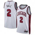 Chicago Bulls Trikot Lonzo Ball 2 Nike 2022-23 City Edition Weiß Swingman - Herren